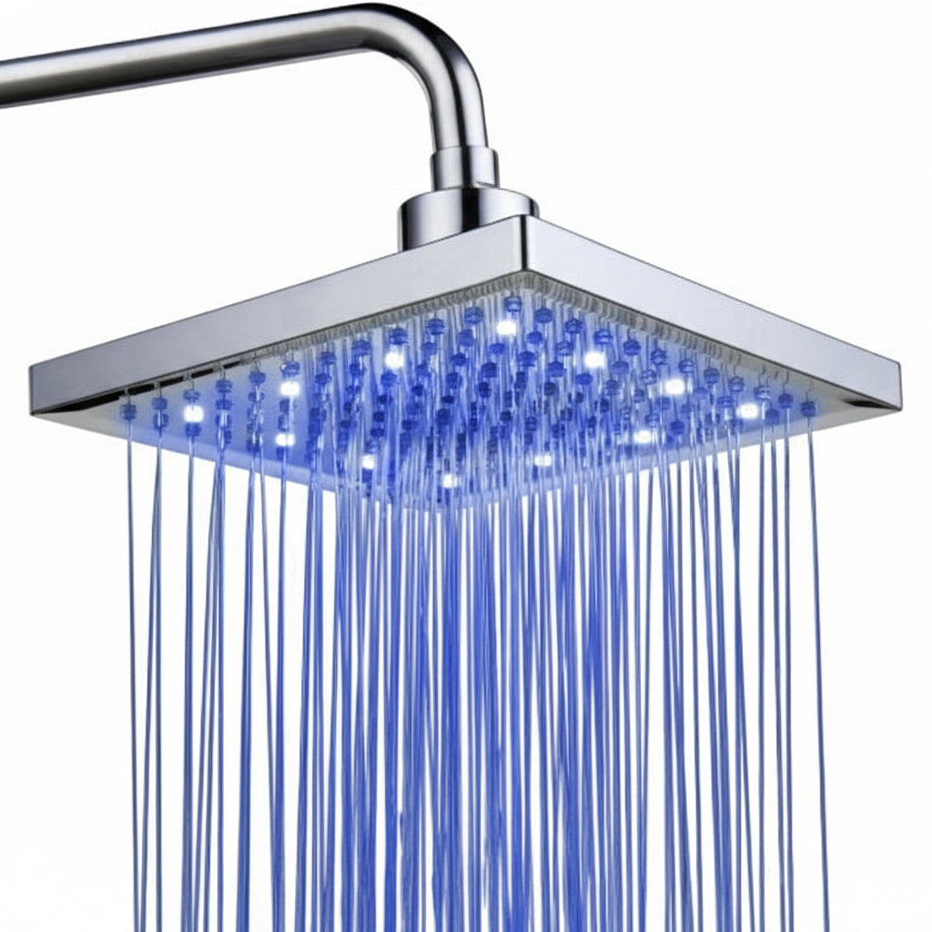 Luminous color changing shower head