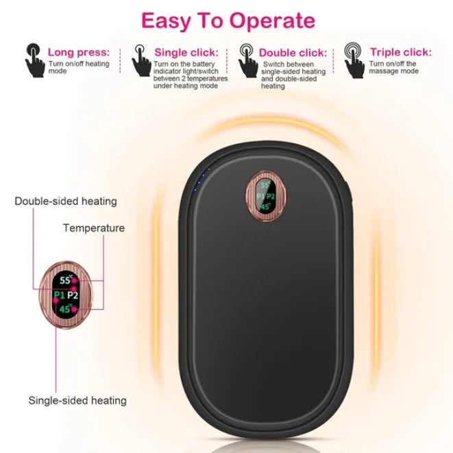 Rechargeable Portable Electronic Hand Warmer