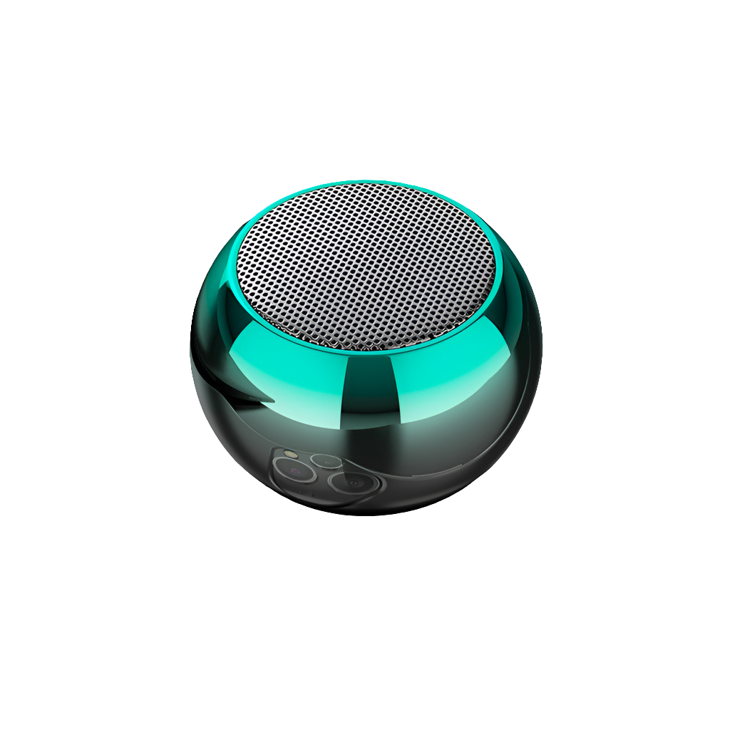 M3 Colorful Wireless Speakers 3D Mini Electroplating Round Steel Cannon Blue tooth Speaker Radio Support U Disk Subwoofer