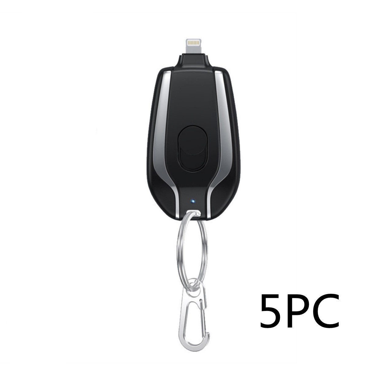 Mini Power Emergency Pod Keychain Charger With Type-C Ultra-Compact Mini Battery Pack Fast Charging Backup Power Bank