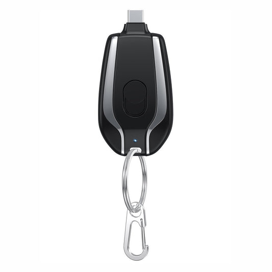 Mini Power Emergency Pod Keychain Charger With Type-C Ultra-Compact Mini Battery Pack Fast Charging Backup Power Bank
