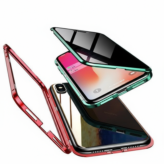 Phone Case Anti-peep Magnetic Protective Shell Magnetic Privacy Glass Case For Phone