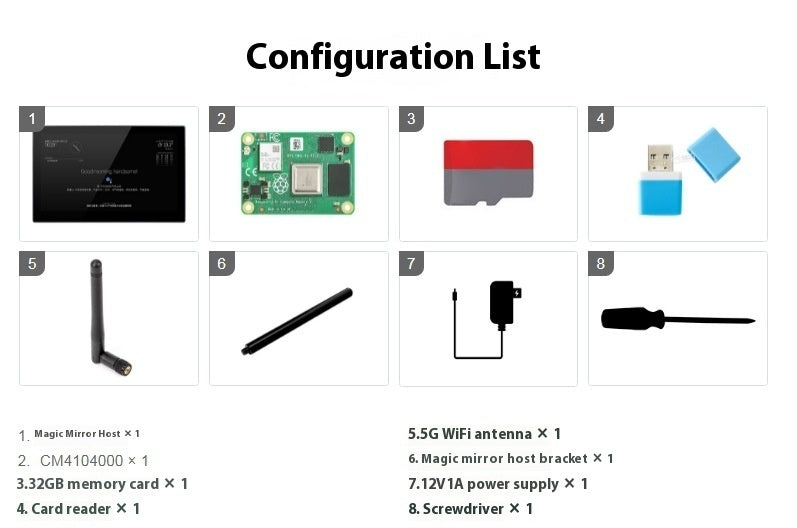 Integrated Computer Voice Assistant CM4 Main Control Touch Display