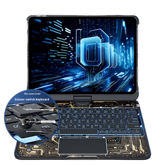 Transparent Rotating Keyboard For Air5 Protective Case Tablet PC