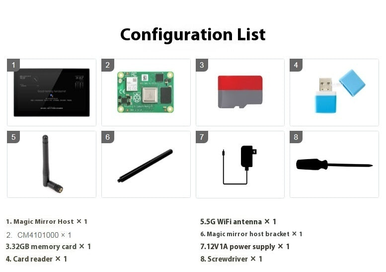 Integrated Computer Voice Assistant CM4 Main Control Touch Display