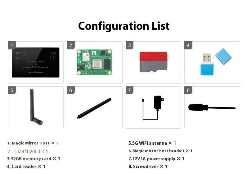 Integrated Computer Voice Assistant CM4 Main Control Touch Display